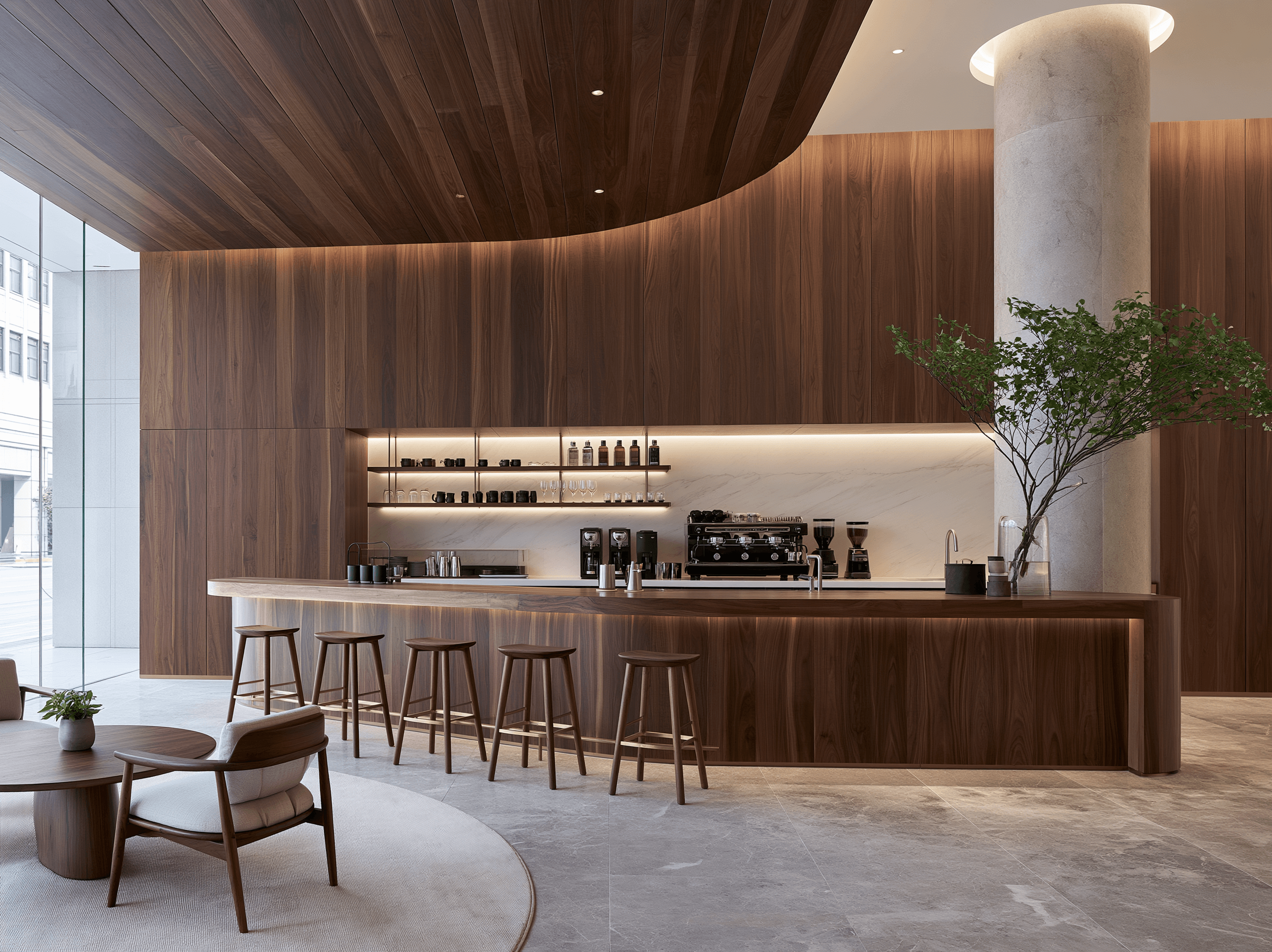 Refined commercial joinery and material detail visual reference